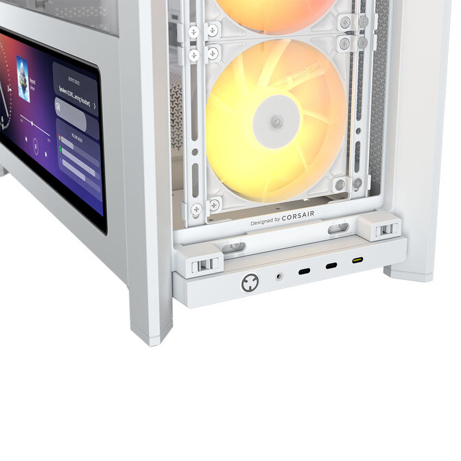 CORSAIR FRAME 4000D LCD RS PC-Geh&auml;use, Midi-Tower, ATX, ARGB, Tempered Glass - wei&szlig; image number 14