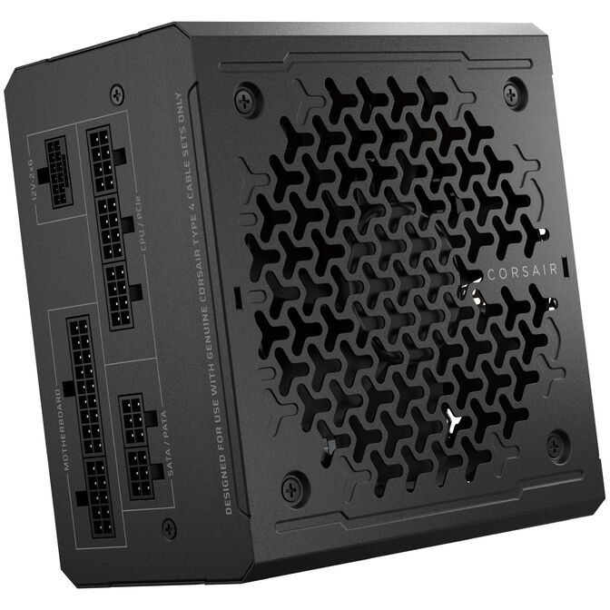 Corsair RMe Series RM750e 80 PLUS Gold power supply, modular, ATX 3.1, PCIe 5.1 - 750 watts, black image number 2