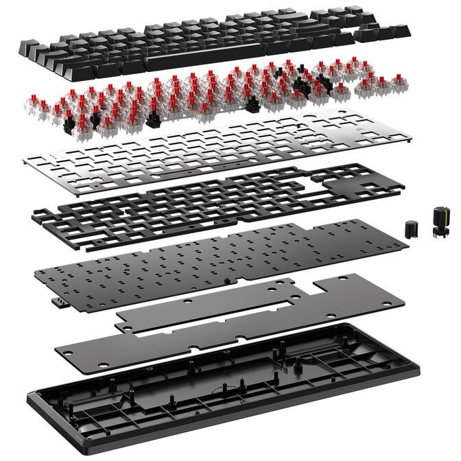 Corsair K70 Core TKL Gaming Tastatur, RGB - schwarz, Corsair MLX Red V2 Switches image number 5