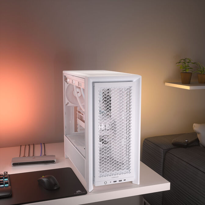 Corsair Frame 4000D PC-Geh&auml;use, Midi-Tower, E-ATX, Tempered Glass - wei&szlig; image number 13
