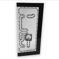 Stealkey Customs Phanteks NV7 x Stealkey Distroplate, RGB - wei&szlig;