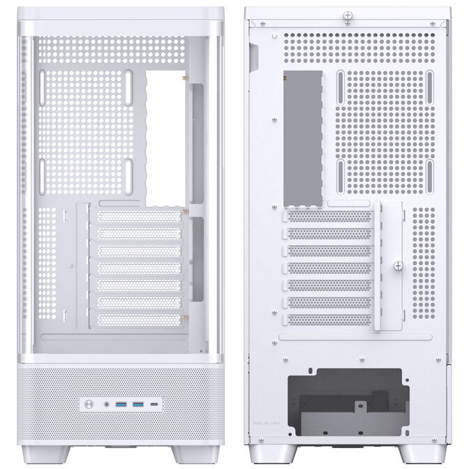 Jonsbo TK-5 PC Case, Mid Tower, ATX, Tempered Glass - white image number 10