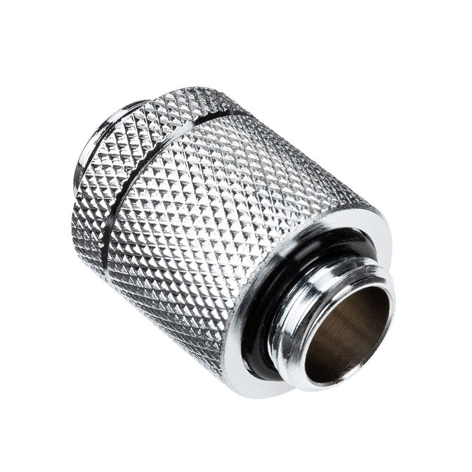 Alphacool ES D-Plug, 20-35mm, G1/4 male thread to G1/4 male thread - chrome image number 0