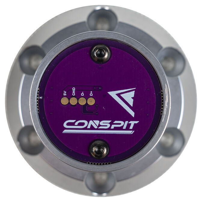 Conspit CDR Wheelbase Side, Quick-Release Mechanism, for ARES Wheelbases, Wheelbase Side - Silver image number 2