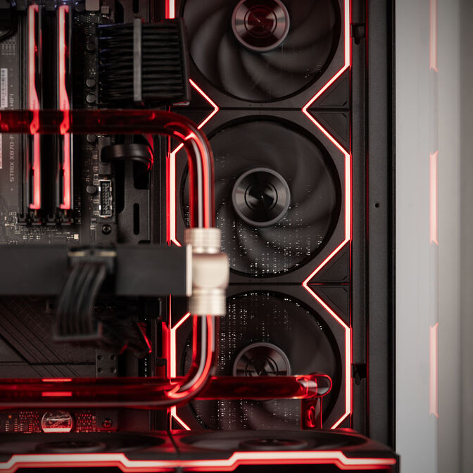 Gaming-PC Konfigurator Liquid Beast, AMD Ryzen 9 9800X3D, NVIDIA GeForce RTX 5090 - Custom Wasserk&uuml;hlung image number 6