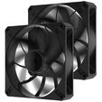 Corsair RS Series RS140 Max PWM Fan - 140mm, black, 2-pack image number null