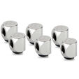 Thermal Grizzly DeltaMate Rotary Fitting - 90 Degrees, Gloss Nickel, Pack of 6 image number null