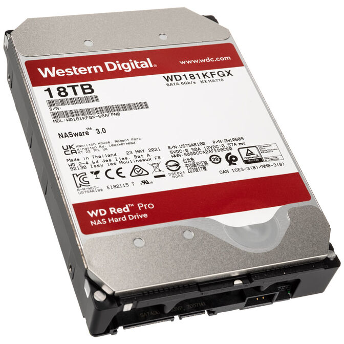 Western Digital Red Pro, SATA 6G, 7,200 RPM, 3.5-inch - 18TB image number 0