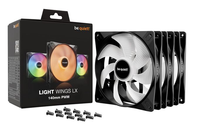 be quiet! Light Wings LX ARGB PWM L&uuml;fter, Triple Pack - 140mm, schwarz image number 4