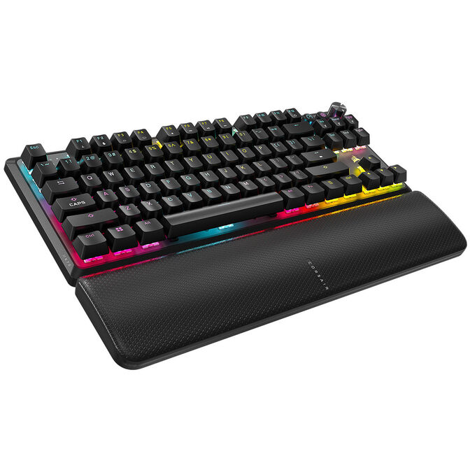 Corsair K70 CORE TKL WIRELESS RGB Gaming-Tastatur, mechanisch, ISO (DE), MLX RED Switch - schwarz image number 0