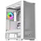 Thermaltake S380 TG ARGB PC Case, Mid Tower, ATX, Tempered Glass - including 4x 120mm Fans, White