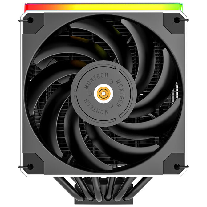 Montech Metal DT24 Premium CPU cooler, ARGB, 2x120mm image number 2