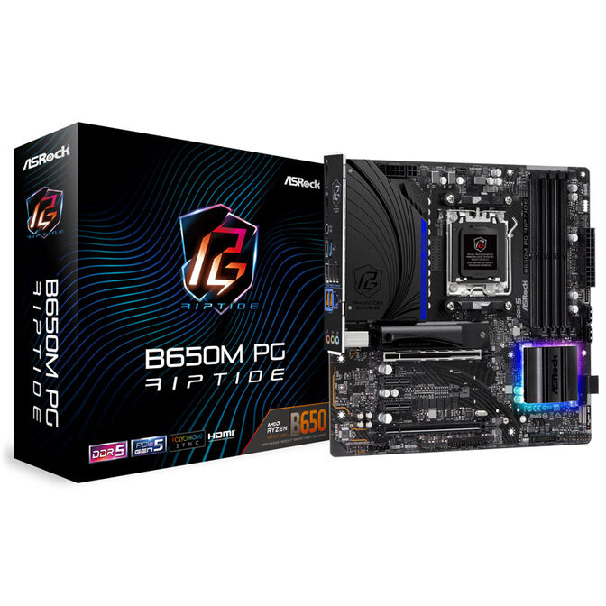 ASRock B650M PG Riptide, AMD B650 Motherboard - Socket AM5, DDR5 image number 0