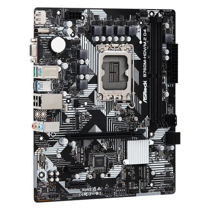 ASRock B760M-HDV/M.2 D4, Intel B760 Mainboard - Sockel 1700, DDR4 image number 1