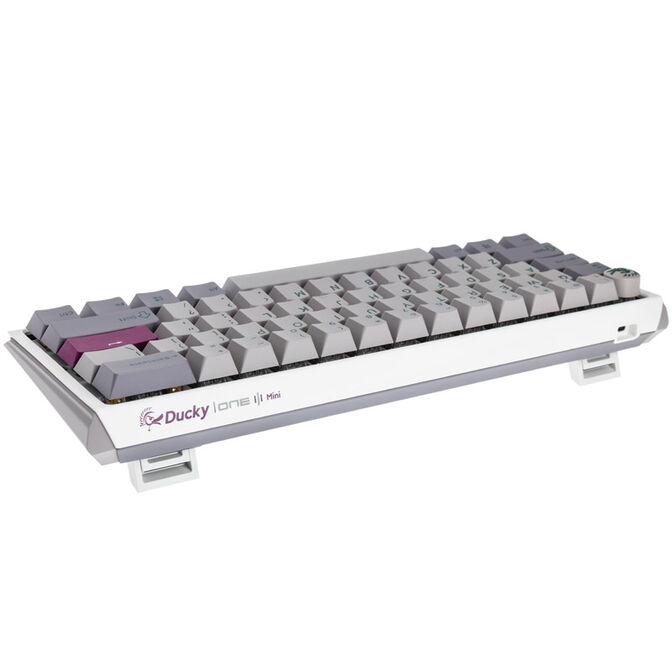Ducky One 3 Mist Grey Mini Gaming Keyboard, RGB LED - MX-Brown (US) image number 2