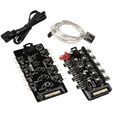 Bitspower Notos RGB PWM L&uuml;fter, 120mm - wei&szlig;, 3er-Pack image number null