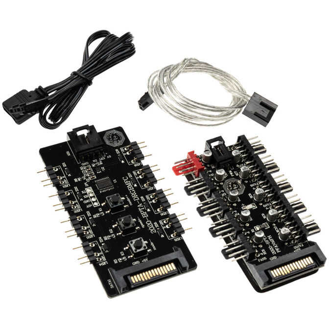Bitspower Notos RGB PWM L&uuml;fter, 120mm - wei&szlig;, 3er-Pack image number 7