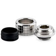 Thermal Grizzly DeltaMate Compression Fitting, Brass - Gloss Nickel, HT14, Pack of 6 image number null
