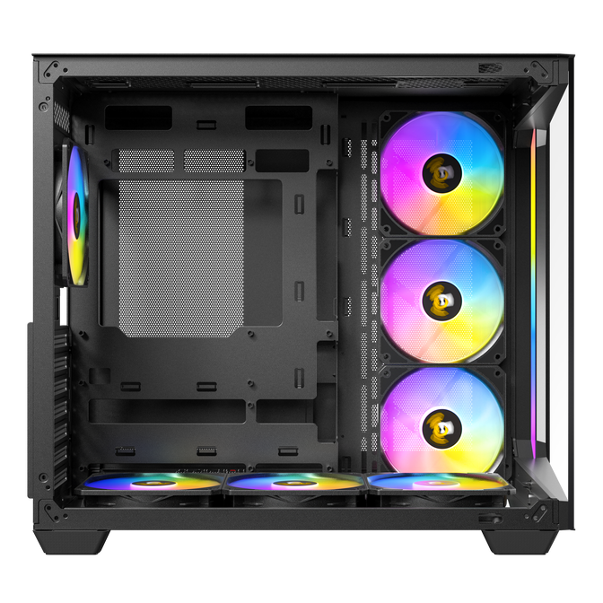 Antec C5 Computer Case, Mid-Tower, ATX, RGB, Tempered Glass - black image number 8