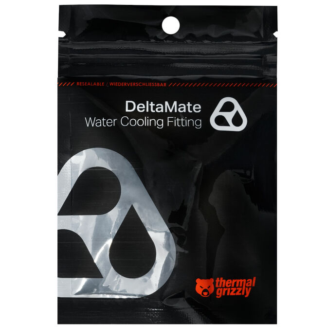 Thermal Grizzly DeltaMate Quick Disconnect Female - F, Gloss Nickel image number 2