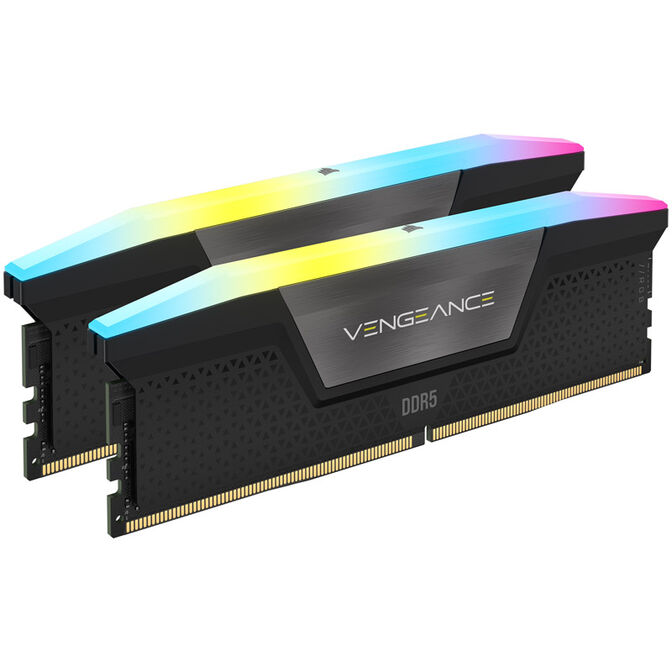 Corsair Vengeance RGB DDR5-6800 RAM, CL40, XMP - 32 GB Dual-Kit, black image number 0