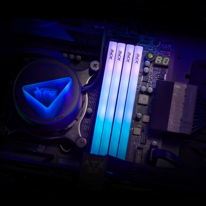 ADATA XPG LANCER BLADE RGB DDR5-6000 RAM, CL36, AMD EXPO, Intel XMP - 32 GB Dual Kit, white image number 4