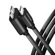 AXAGON BUMM3-CM10AB Kabel Micro-B USB auf USB-C 3.2 Gen 1, schwarz - 1m image number null