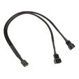 Kolink 1-2 PWM L&uuml;fter Splitterkabel - 35 cm, geflochten, schwarz image number null