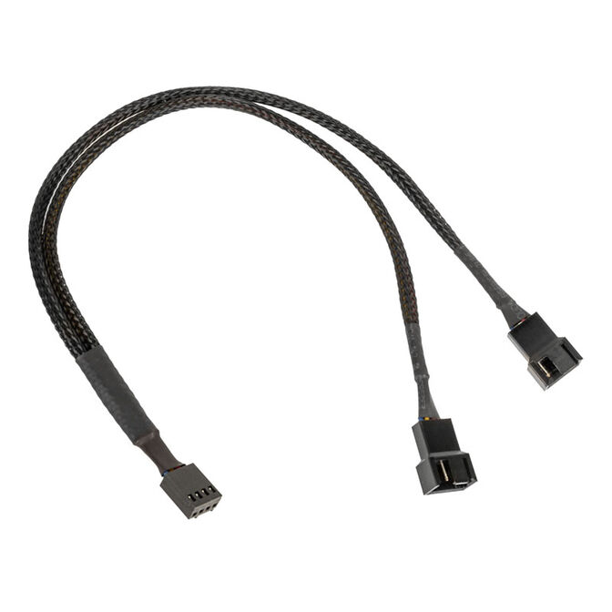 Kolink 1-2 PWM L&uuml;fter Splitterkabel - 35 cm, geflochten, schwarz image number 1