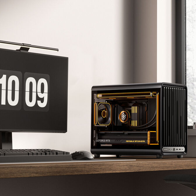 Jonsbo D33 STD PC-Geh&auml;use, Micro-ATX Geh&auml;use, mATX, Tempered Glass - schwarz image number 1