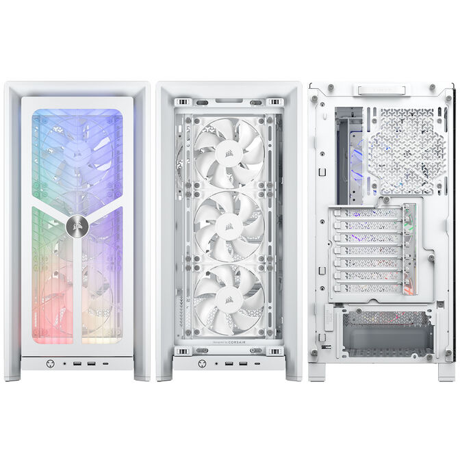 Corsair FRAME 4000X RS PC Case, Mid-Tower, E-ATX - 4x RS120 Fans, Black image number 5