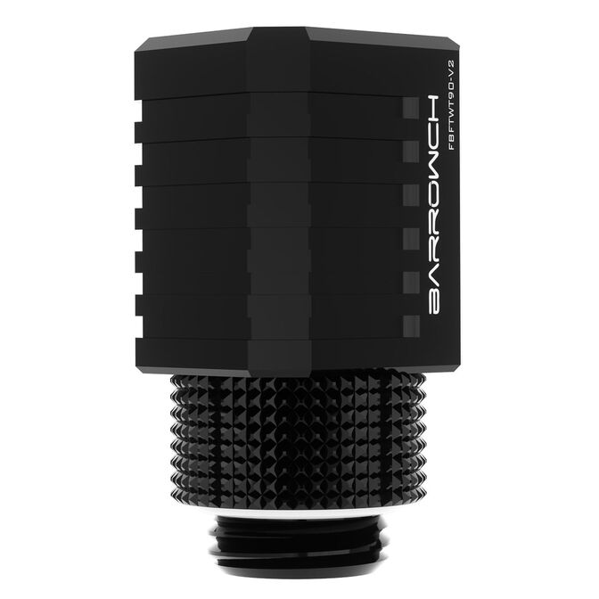 Barrow Special Adapter 90 Degree G1/4 Inch Male to G1/4 Inch Female - Black image number 1