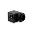 EK Water Blocks EK-Torque Micro Adapter 90 Degree G1/4 Inch Male to G1/4 Inch Female - Rotatable, Black image number null