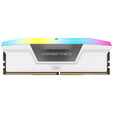 Corsair Vengeance RGB DDR5-6000 RAM, CL36, XMP - 32 GB Dual-Kit, white image number null