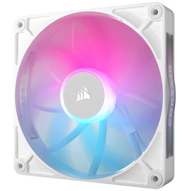 Corsair iCUE LINK RX140 RGB Series, PWM L&uuml;fter 2er Pack - 140mm, wei&szlig; image number 3