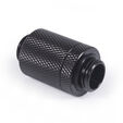 Alphacool ES D-Plug, 25,5mm, G1/4 AG auf G1/4 AG - Deep Black image number null