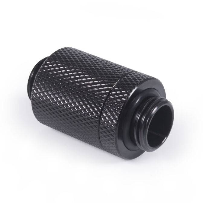 Alphacool ES D-Plug, 25,5mm, G1/4 AG auf G1/4 AG - Deep Black image number 0