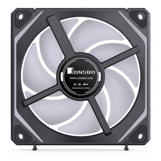 Jonsbo ZL-120BR Fan, Reverse Blade, PWM, ARGB - 120mm, black, 3-pack image number 8