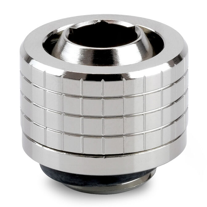Thermal Grizzly DeltaMate Compression Fitting, Brass - Gloss Nickel, ST13, Pack of 6 image number 1