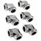 Raijintek Pelias D160906, 16mm, 90 Grad Adapter - 6er-Pack, silber
