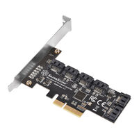 Silverstone SST-ECS06 SATA Adapterkarte, PCIe 3.0, 6x SATA 6G - Low Profile