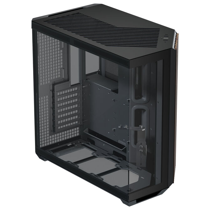 APNX V1 PC-Geh&auml;use, Midi-Tower, ATX, Tempered Glass - Holz, schwarz image number 2