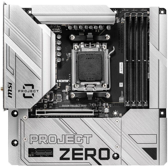 MSI B650M Project Zero, Socket AM5, AMD B650M, Micro-ATX - DDR5 image number 2