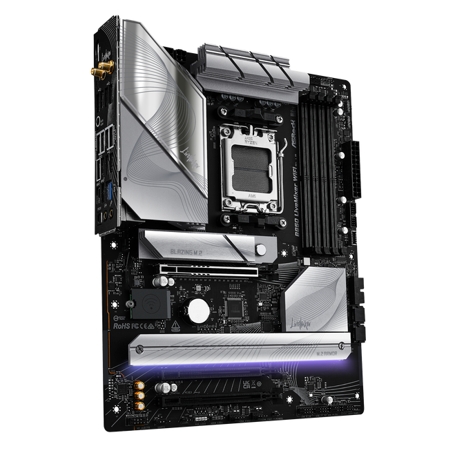ASROCK B850 LiveMixer WiFi motherboard, socket AM5, AMD B850, ATX, DDR5 image number 1