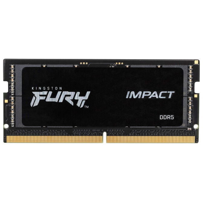 Kingston Fury Impact DDR5-4800 RAM, SO-DIMM, CL38 - 16 GB, schwarz image number 1