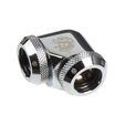 Bitspower Multi-Link Adapter 90 Degree 12mm OD to 12mm OD Hardtube - shiny silver image number null