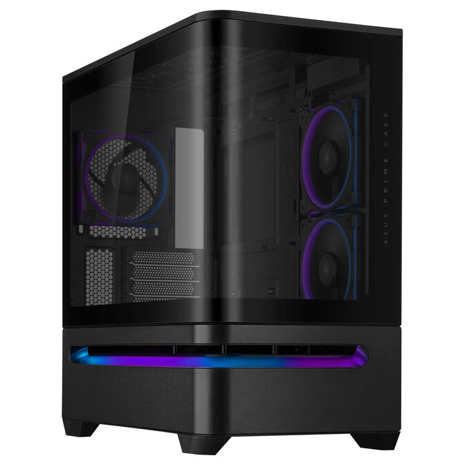 ASUS Prime AP202 ARGB PC-Geh&auml;use, Midi-Tower, mATX, ARGB, Tempered Glass - schwarz image number 2