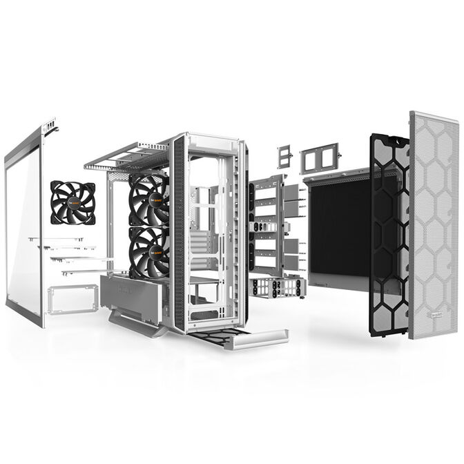 be quiet! Silent Base 802 Window Midi-Tower - Tempered Glass, wei&szlig; image number 4