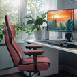 ThunderX3 CORE Smart Ergonomic Gaming Chair - Modern Red image number null