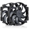 Noctua NF-A14X25r G2 PWM Sx2-PP chromax.black L&uuml;fter, LCP - schwarz, 140mm, 2er-Pack